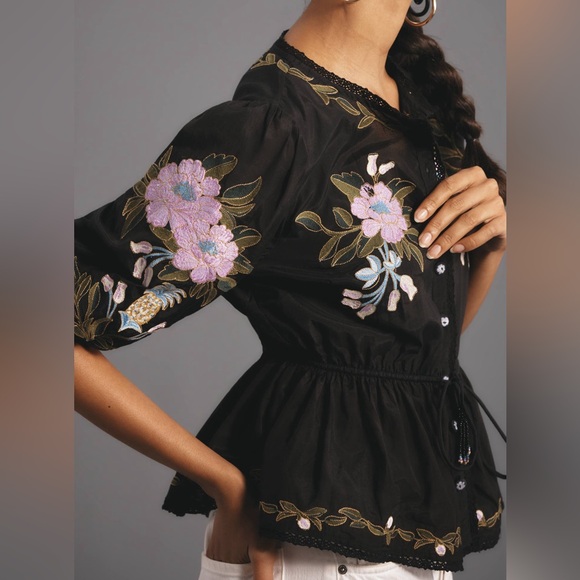 Farm Rio Embroidered Blouse - Picture 4 of 4